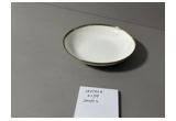 Electroplated Round Porcelain Dinner Plate