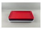 Red Oval Porcelain Serving Platter