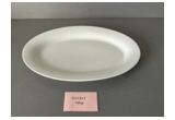 Glazed Oval Reinforced Porcelain Serving Platter