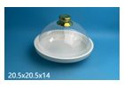 Blue Round Reinforced Porcelain Side Plate