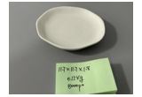 Glazed Round Reinforced Porcelain Dessert Plate