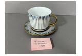 Electroplated Porcelain Cup & Saucer Set
