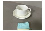 Glazed Reinforced Porcelain Cup & Saucer Set
