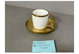 Electroplated Porcelain Cup & Saucer Set