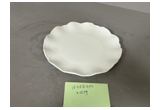 Glazed Round Reinforced Porcelain Dessert Plate