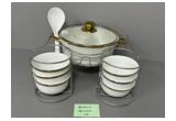 Electroplated Porcelain Dinnerware Set
