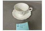 Glazed Reinforced Porcelain Cup & Saucer Set