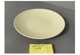 Yellow Color-Glaze Round Porcelain Dinner Plate