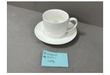 Glazed Reinforced Porcelain Cup & Saucer Set