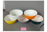 Color-Glaze Round Porcelain Dinner Plate