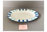 Orange Color-Glaze Round Porcelain Dinner Plate