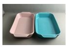 Blue Oval Porcelain Serving Platter