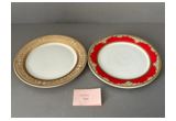 Decorated Round Porcelain Dinner Plate