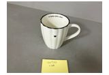 Black-Rim Reinforced Porcelain Cup