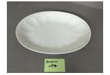 Glazed Oval Reinforced Porcelain Serving Platter