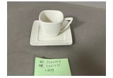 Glazed Reinforced Porcelain Cup & Saucer Set