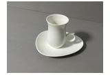 Glazed Reinforced Porcelain Cup & Saucer Set