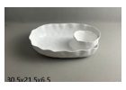 Oval Reinforced Porcelain Dinner Plate