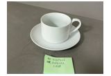 High-White Porcelain Cup & Saucer Set