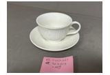 Glazed Reinforced Porcelain Cup & Saucer Set