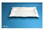 Blue Oval Reinforced Porcelain Serving Platter