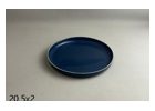 Blue Oval Reinforced Porcelain Dinner Plate