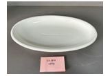Glazed Round Reinforced Porcelain Serving Plate