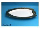 Blue Oval Reinforced Porcelain Serving Platter