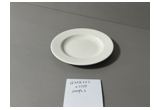 Glazed Round Reinforced Porcelain Dessert Plate