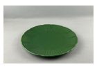 Green Oval Porcelain Dinner Plate