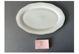 Electroplated Oval Porcelain Serving Platter