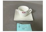 Glazed Reinforced Porcelain Cup & Saucer Set