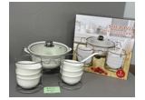 Electroplated Reinforced Porcelain Cup & Saucer Set