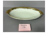 Electroplated Oval Porcelain Serving Platter