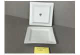 High-White Round Porcelain Dinner Plate